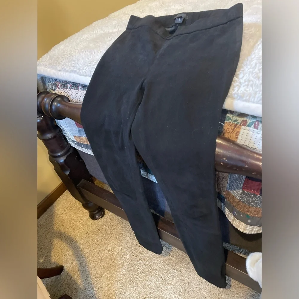 JCrew new 100% suede leggings size 2 , 100 dollars. Full length - Picture 3 of 3